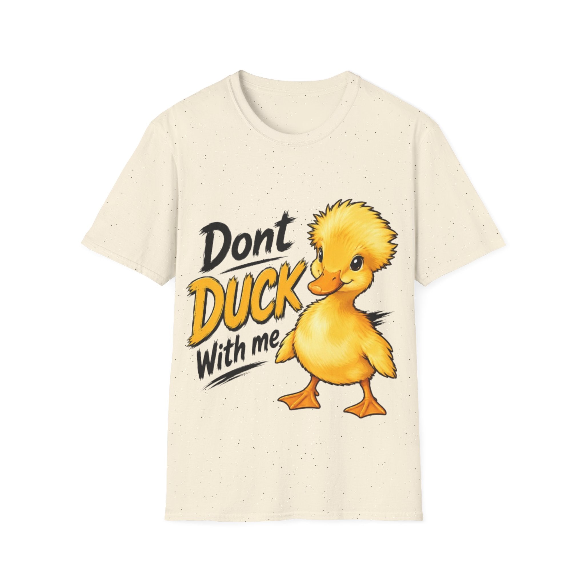 Don't Duck With Me Adult T-Shirt — Cute Yellow Duck Graphic Tee