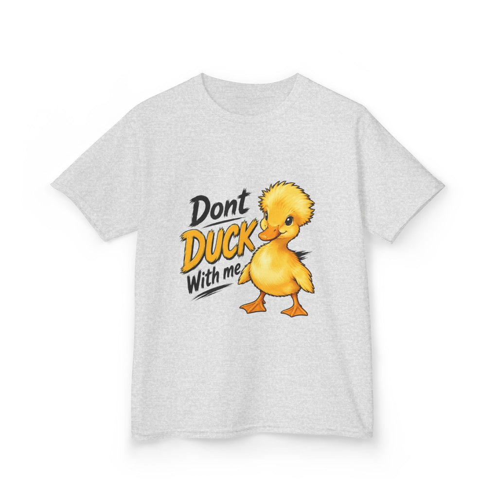 Kids Tee — “Don't Duck With Me” Cute Angry Duck Graphic