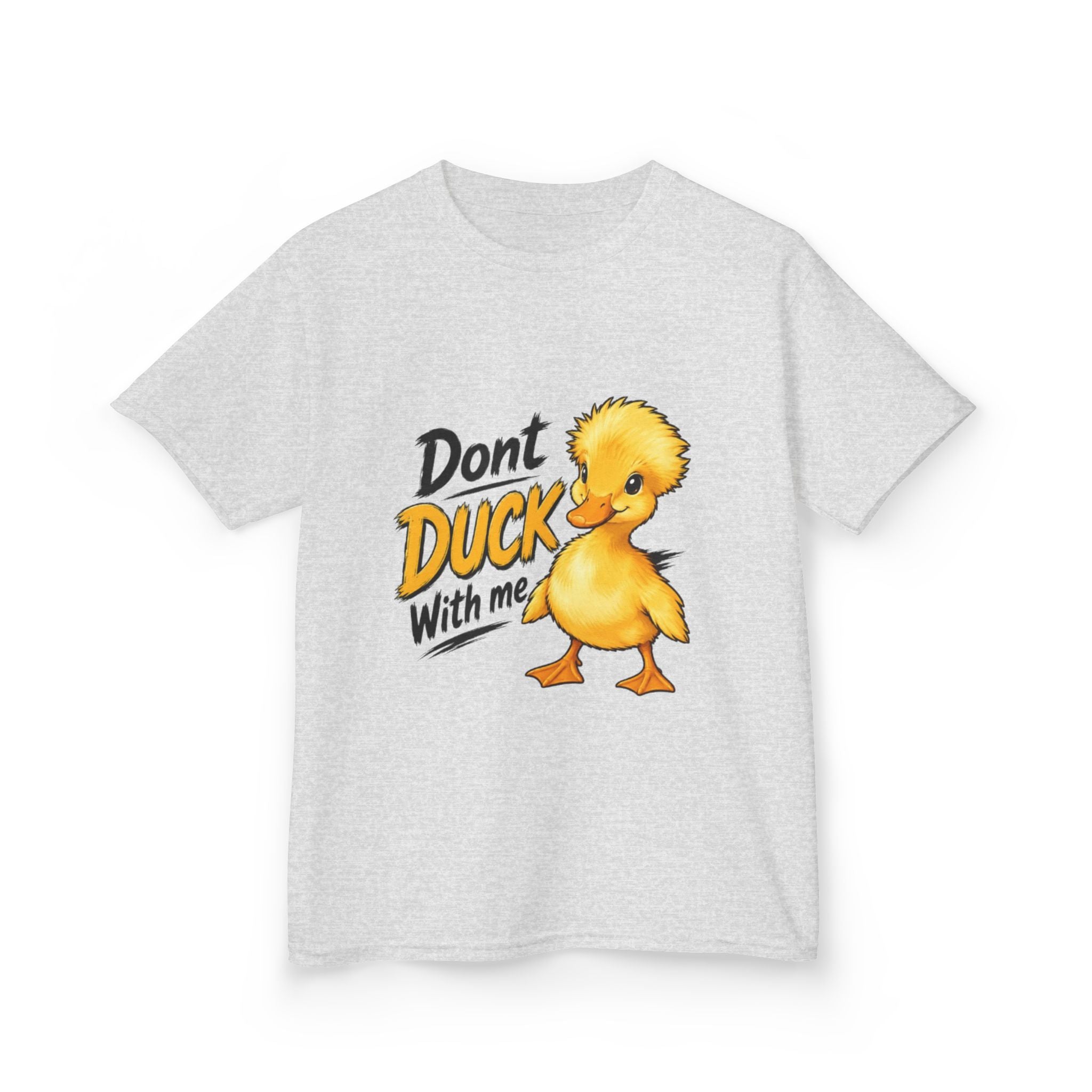 Kids Tee — “Don't Duck With Me” Cute Angry Duck Graphic