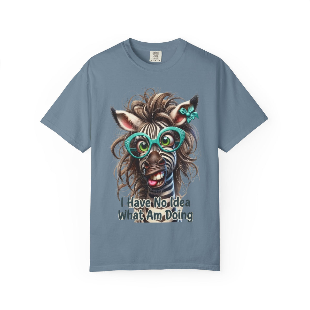 Funny Zebra Adult T-Shirt — "I Have No Idea What I’m Doing" Graphic Tee