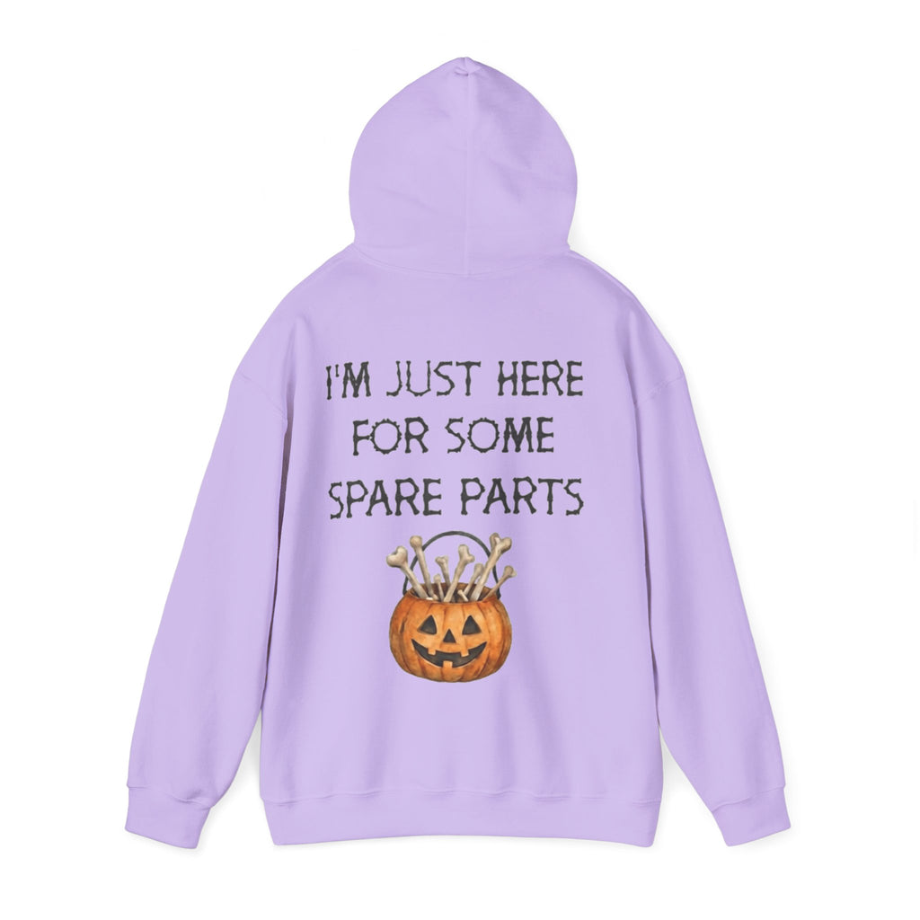 Halloween Pumpkin 'I'm Just Here for Some Spare Parts' Adult Hoodie