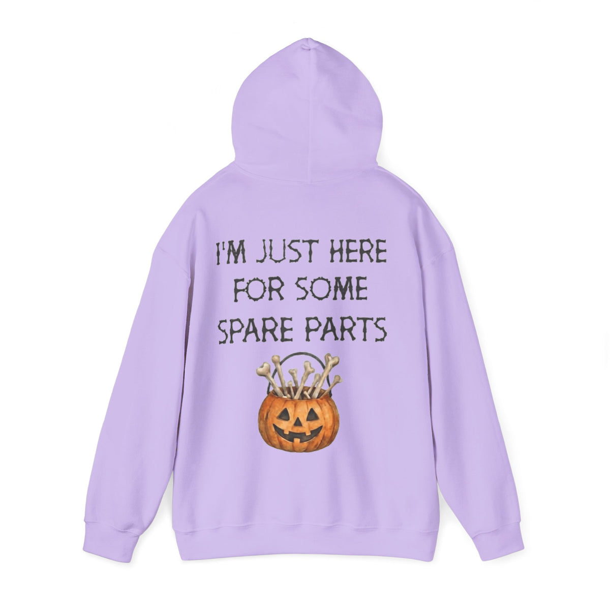 Halloween Pumpkin 'I'm Just Here for Some Spare Parts' Adult Hoodie