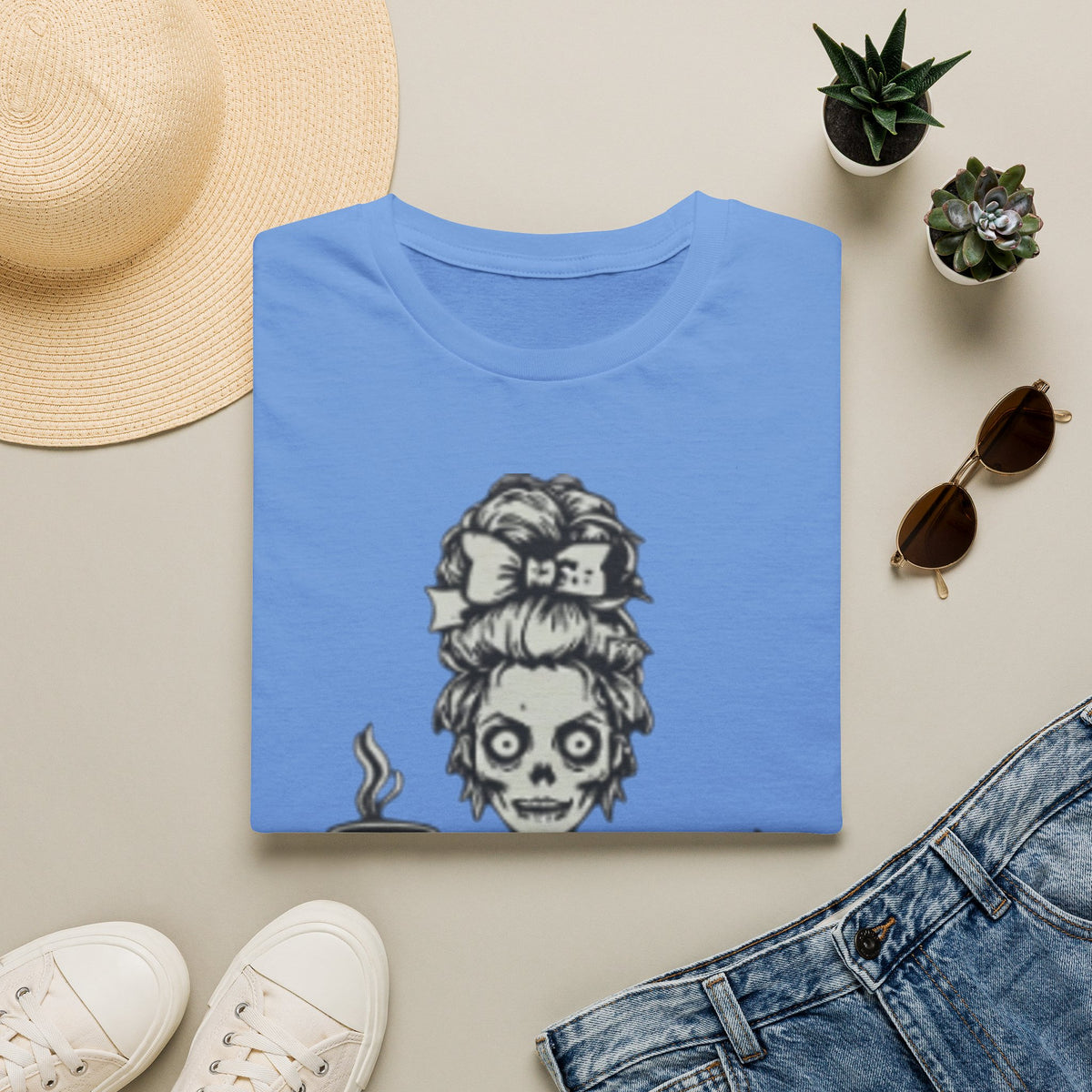 Mombie Adult T-Shirt — Cute Spooky Mom Graphic Tee ("Mommy")