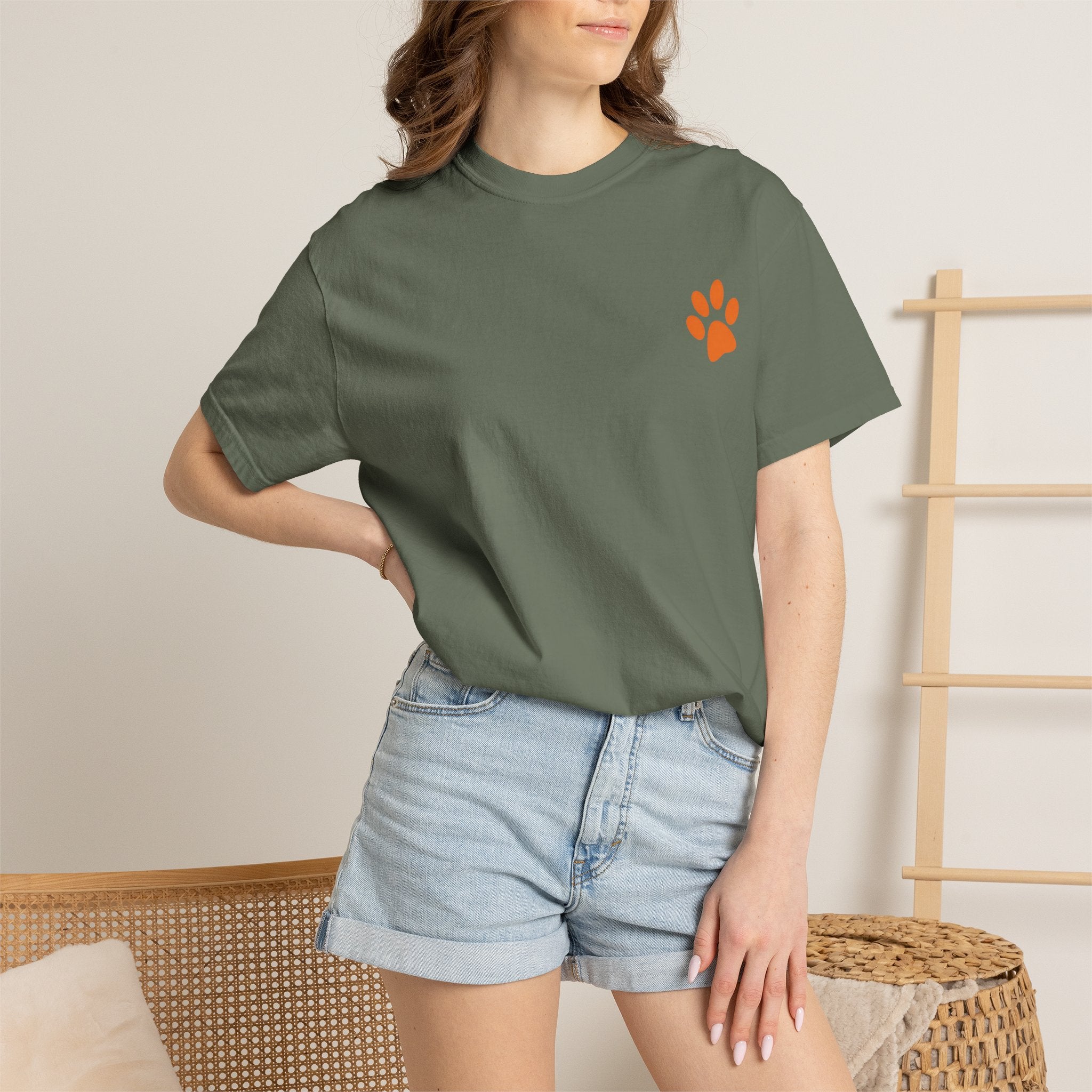 Lazy Dog Illustration  Adult T-shirt | "A Bad Day Only Lasts 24 Hours"