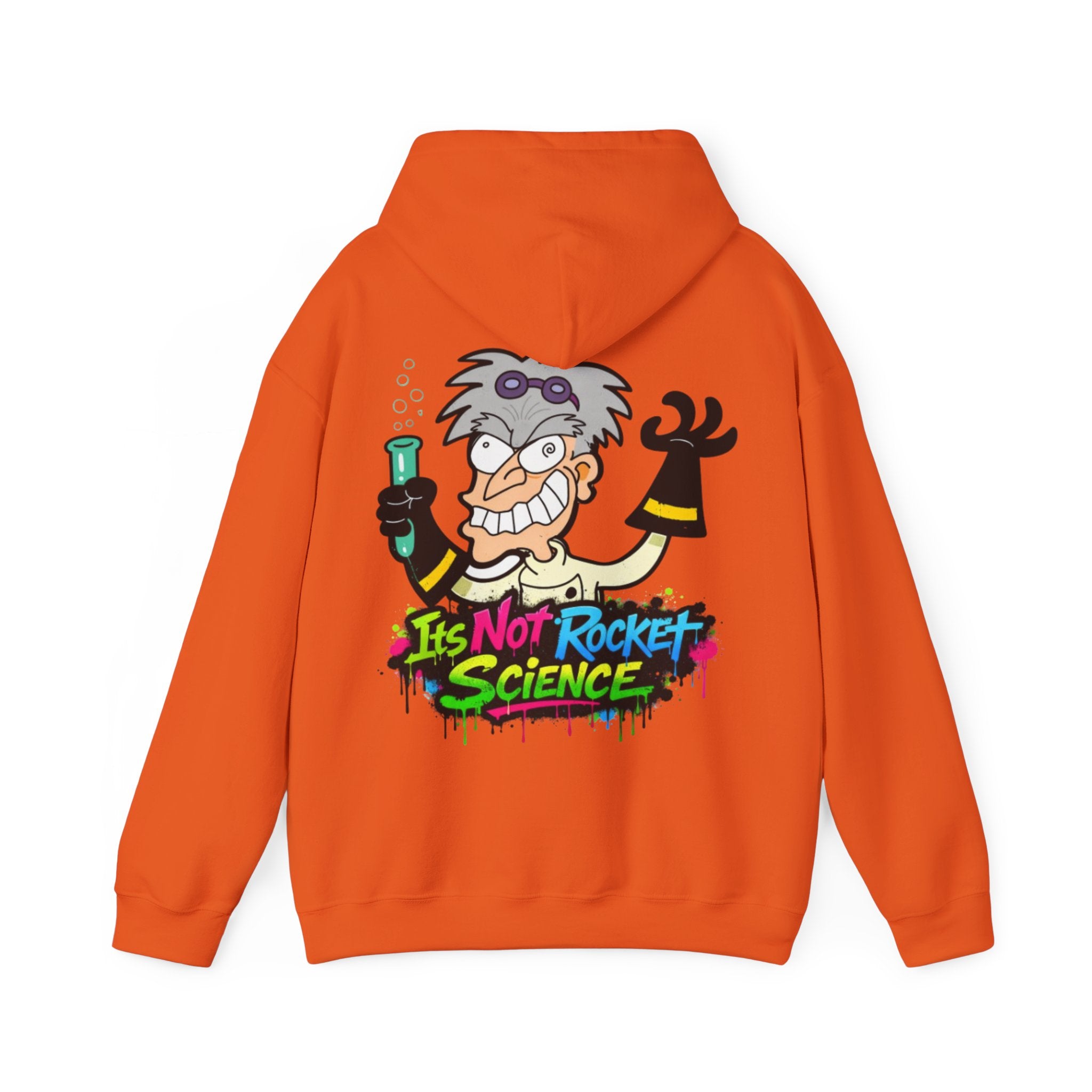 Mad Scientist Adult Hoodie — "It's Not Rocket Science" Graphic Pullover