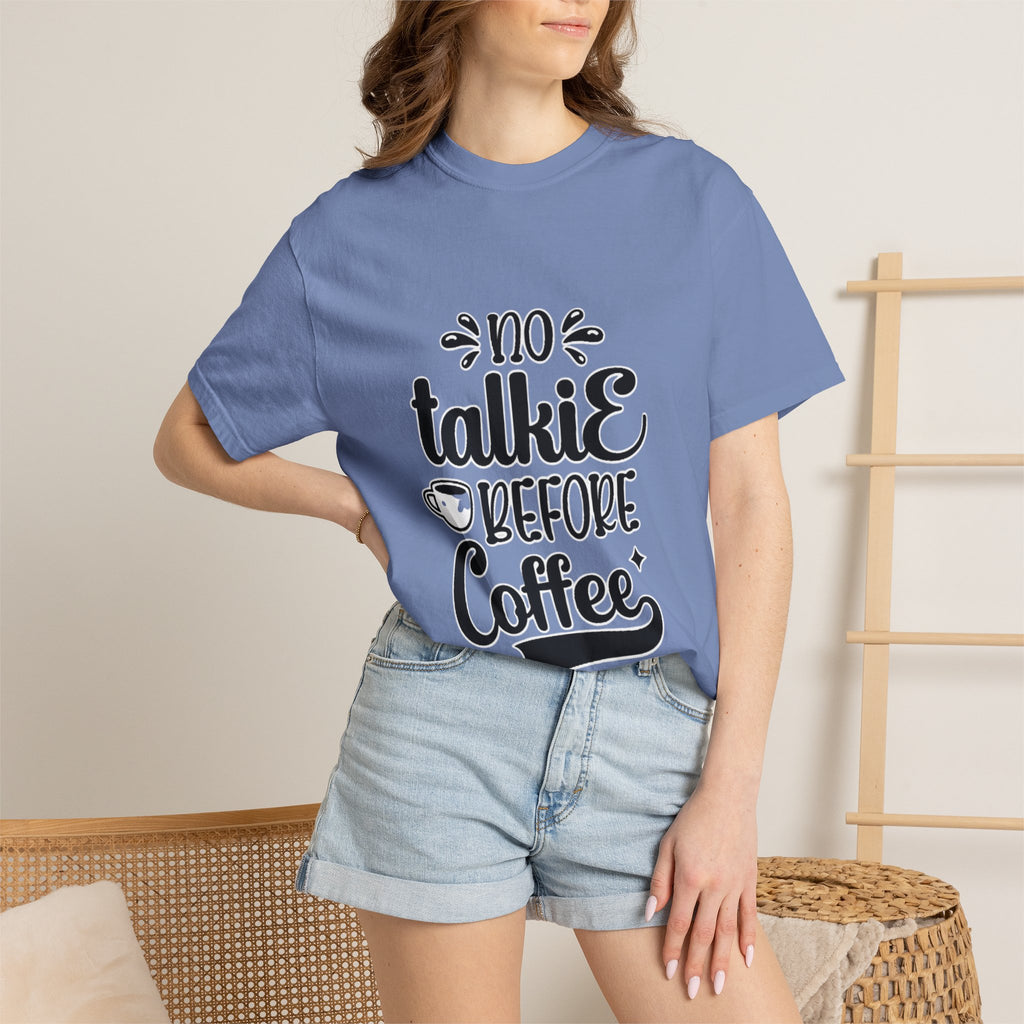 No Talkie Before Coffee Adult T-Shirt