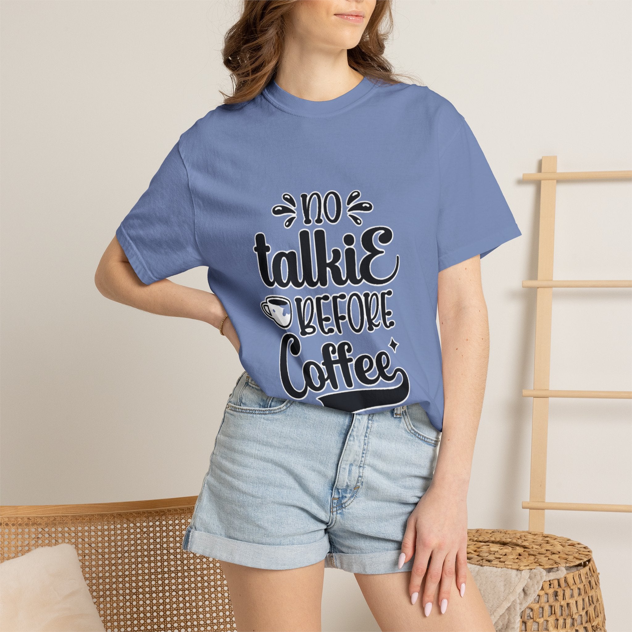 No Talkie Before Coffee Adult T-Shirt
