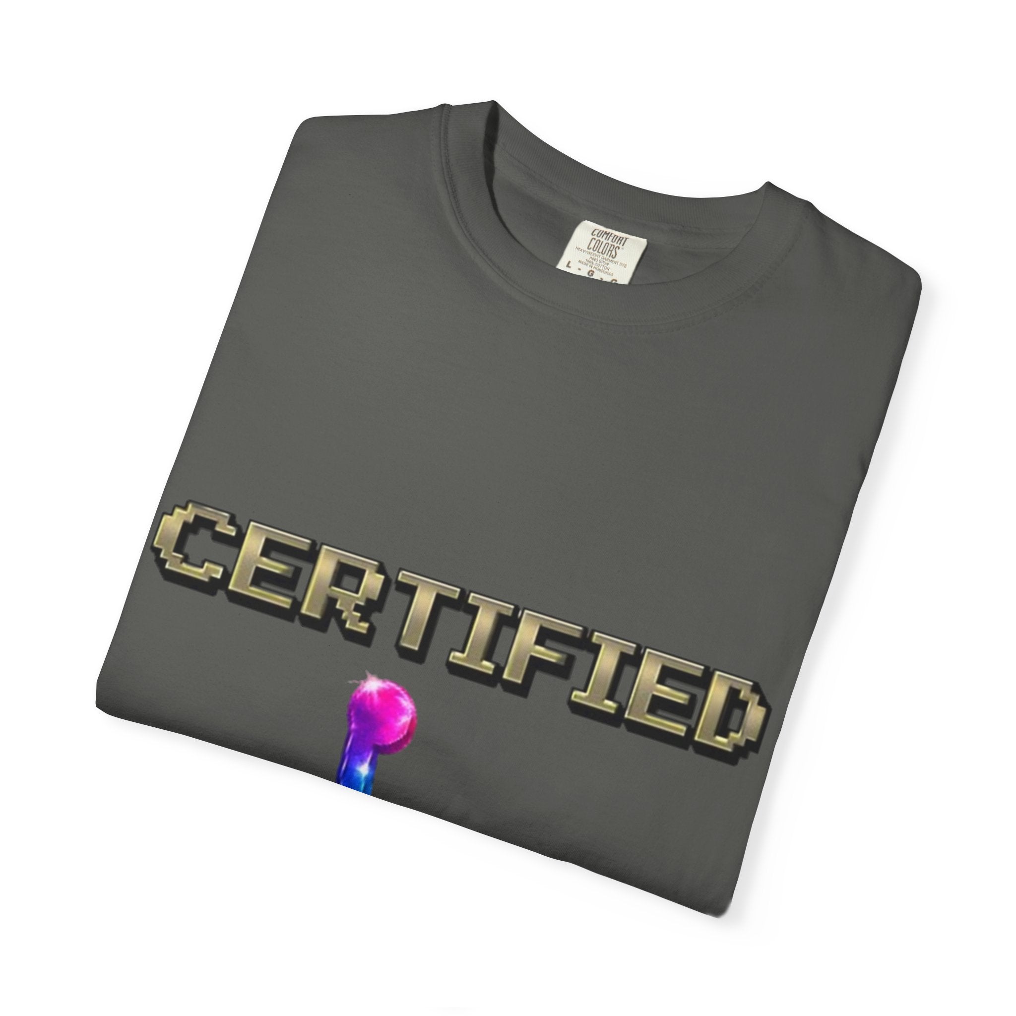 Certified Stunt Man T-Shirt — Rainbow Wheelchair Adult Tee