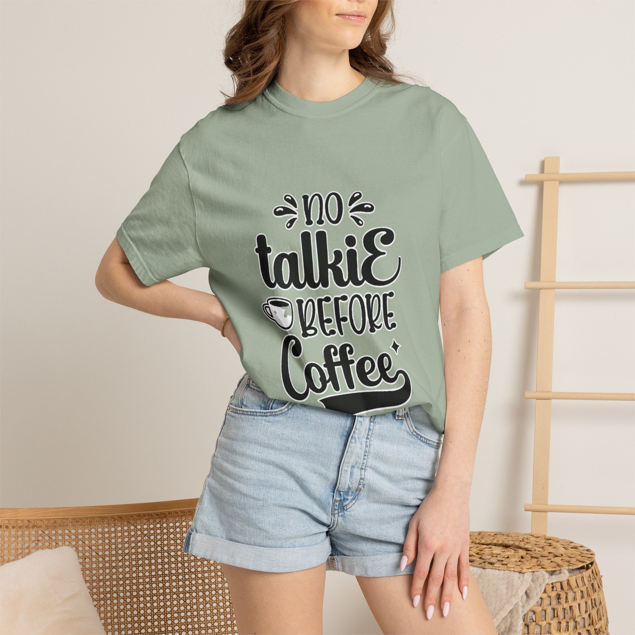 No Talkie Before Coffee Adult T-Shirt