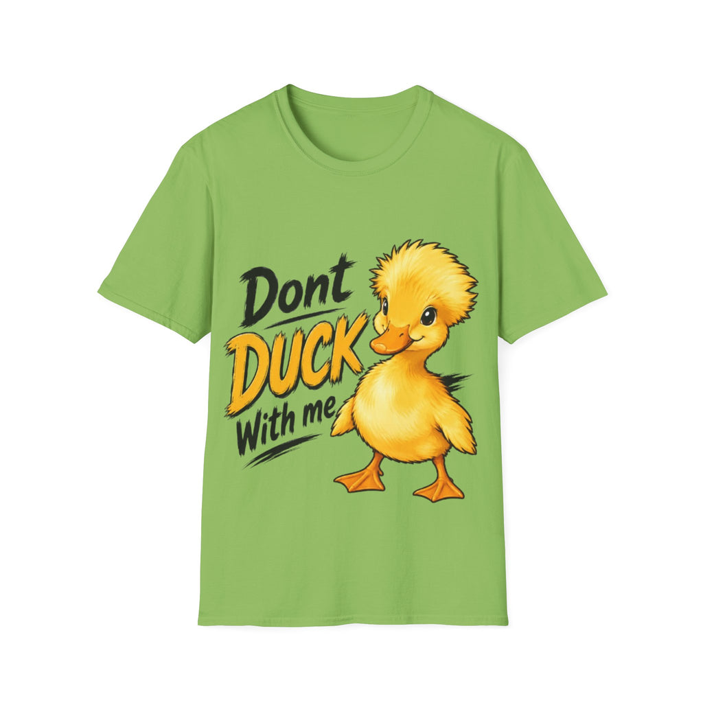 Don't Duck With Me Adult T-Shirt — Cute Yellow Duck Graphic Tee