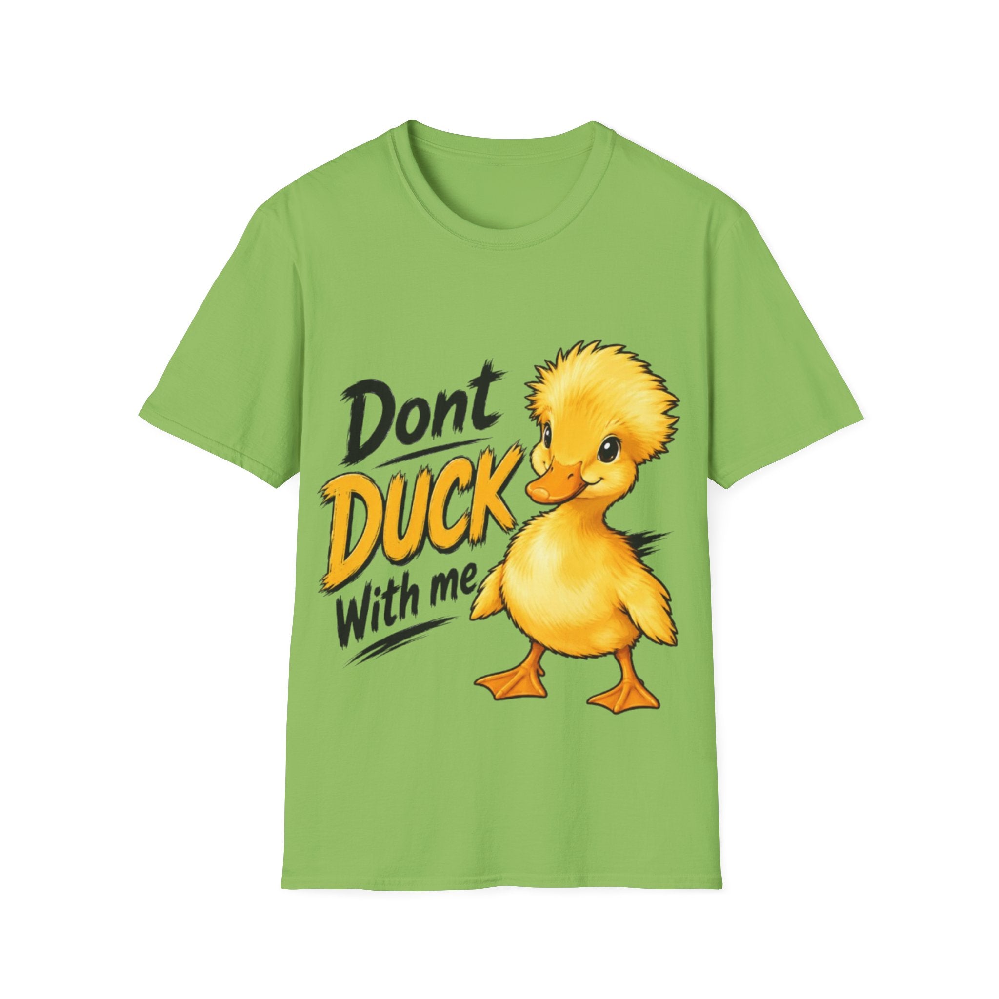 Don't Duck With Me Adult T-Shirt — Cute Yellow Duck Graphic Tee
