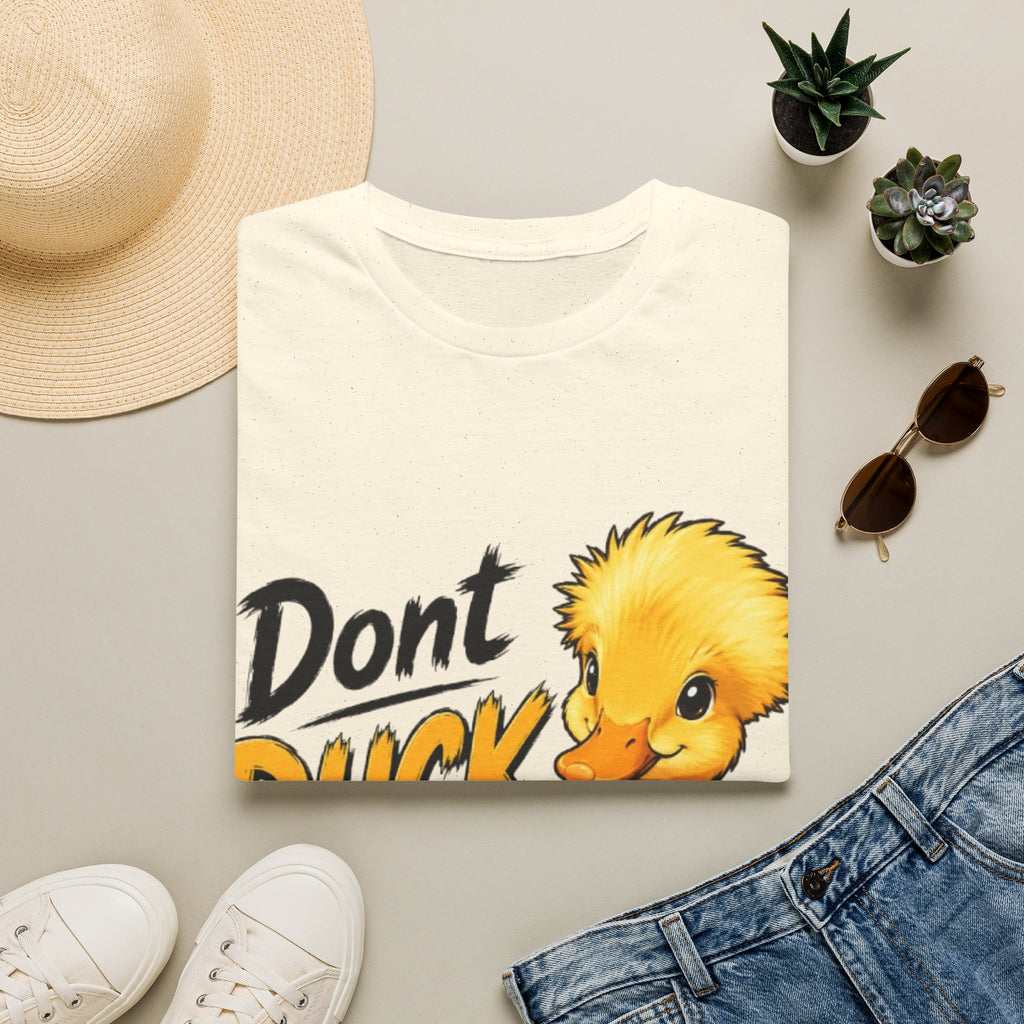Don't Duck With Me Adult T-Shirt — Cute Yellow Duck Graphic Tee