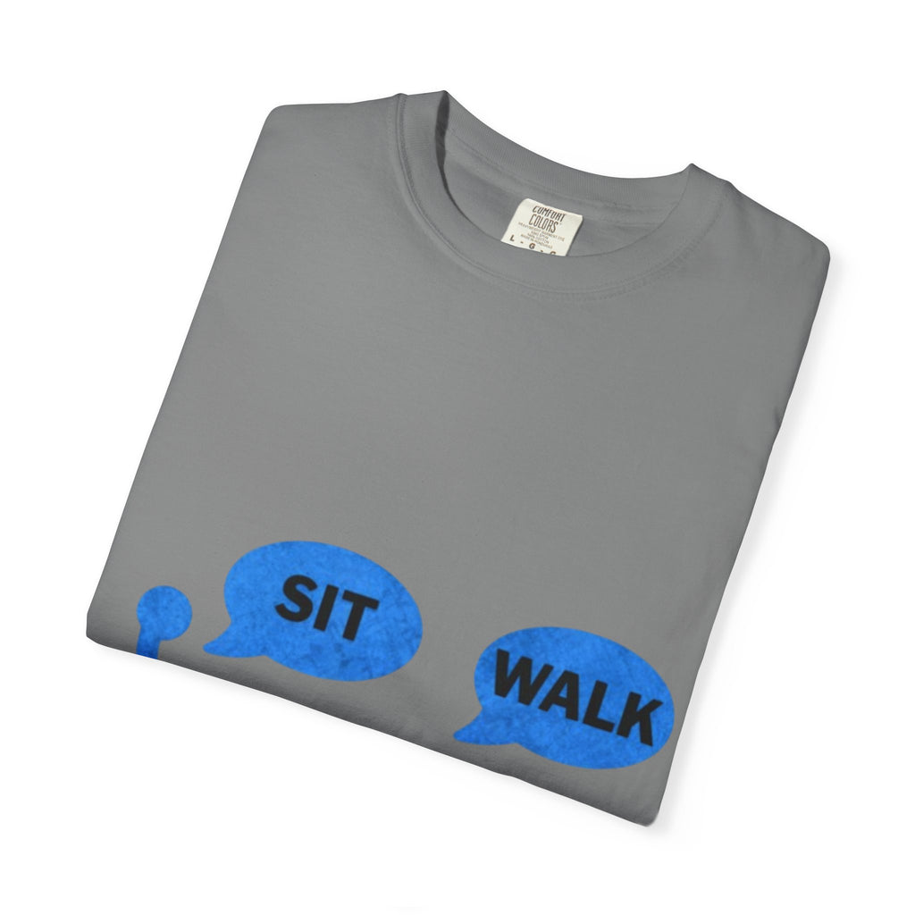 Disabled Veteran & Service Dog T-Shirt — "Sit / Walk" Graphic Tee