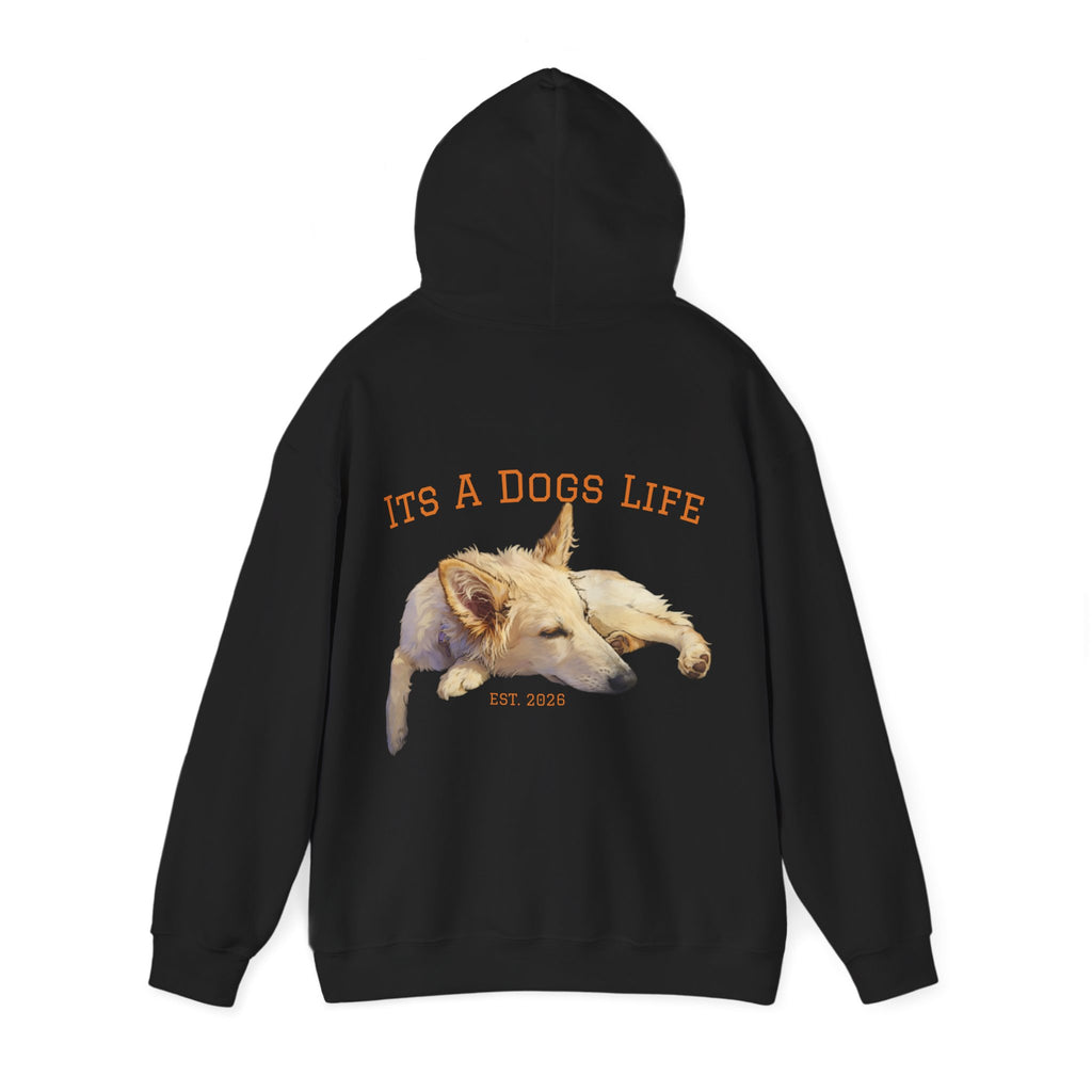 Sleeping Dog Illustration Adult Hoodie | "It's a Dog's Life" Graphic Hoodie