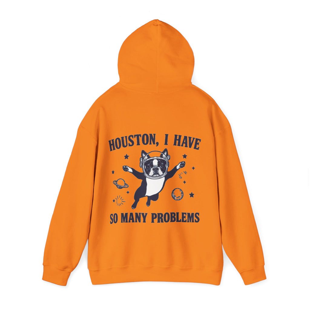 Houston, I Have So Many Problems Adult Hoodie — Funny Space French Bulldog Graphic Hoodie