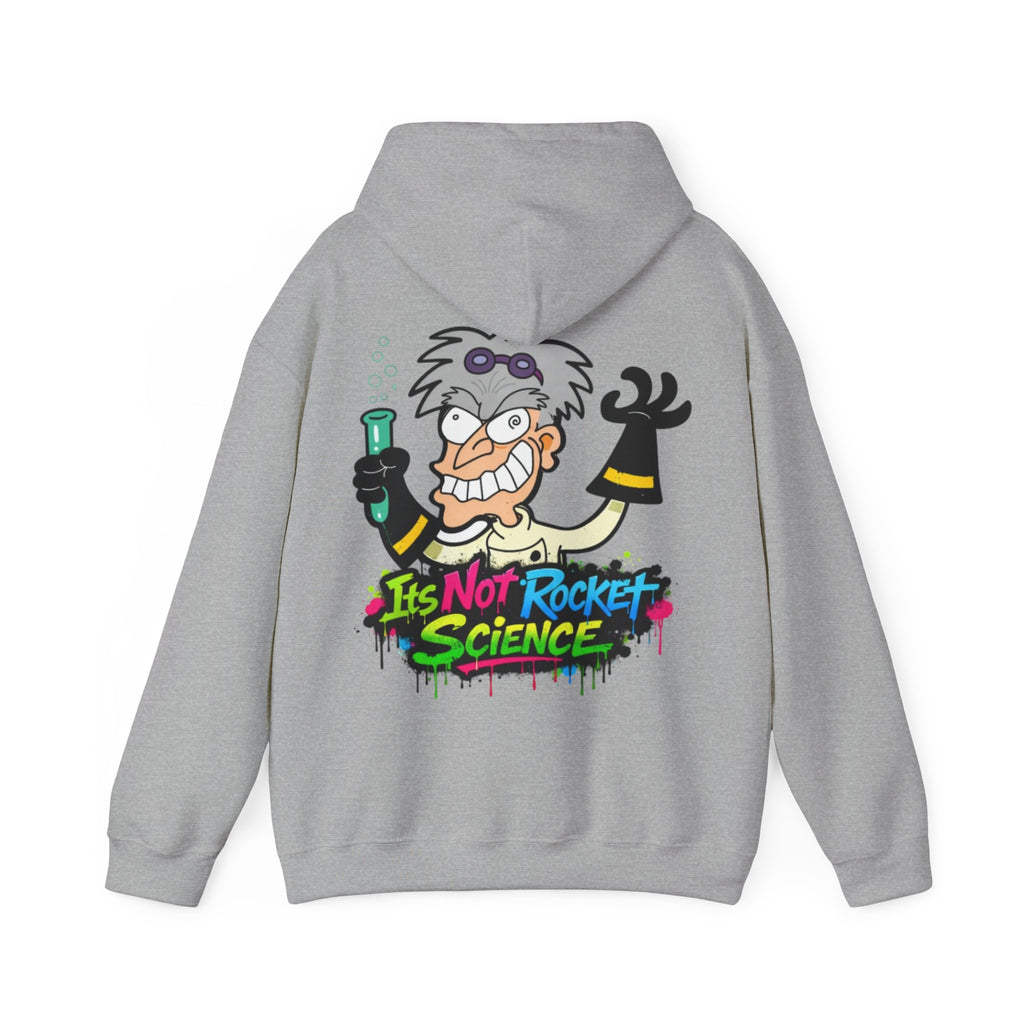 Mad Scientist Adult Hoodie — "It's Not Rocket Science" Graphic Pullover