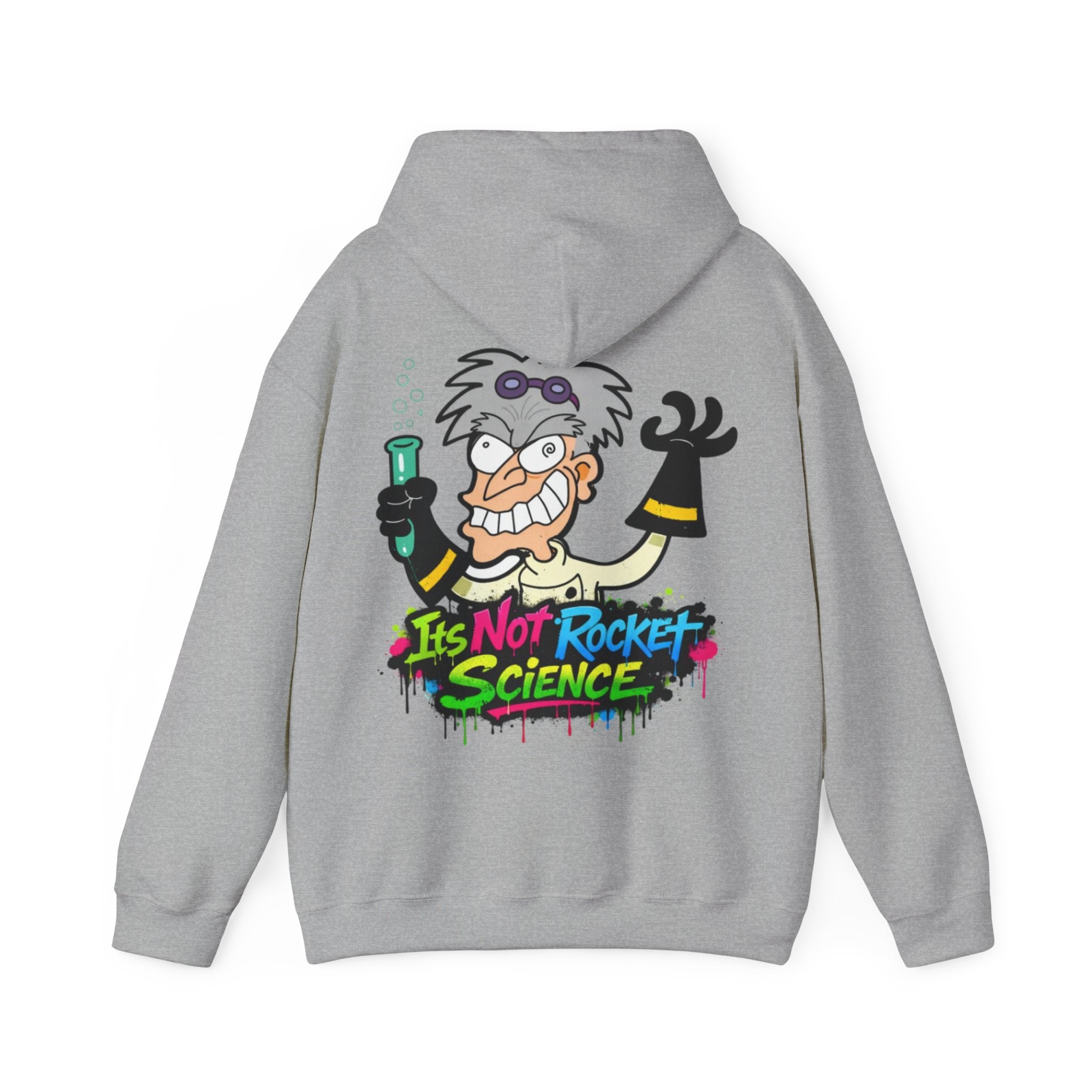 Mad Scientist Adult Hoodie — "It's Not Rocket Science" Graphic Pullover