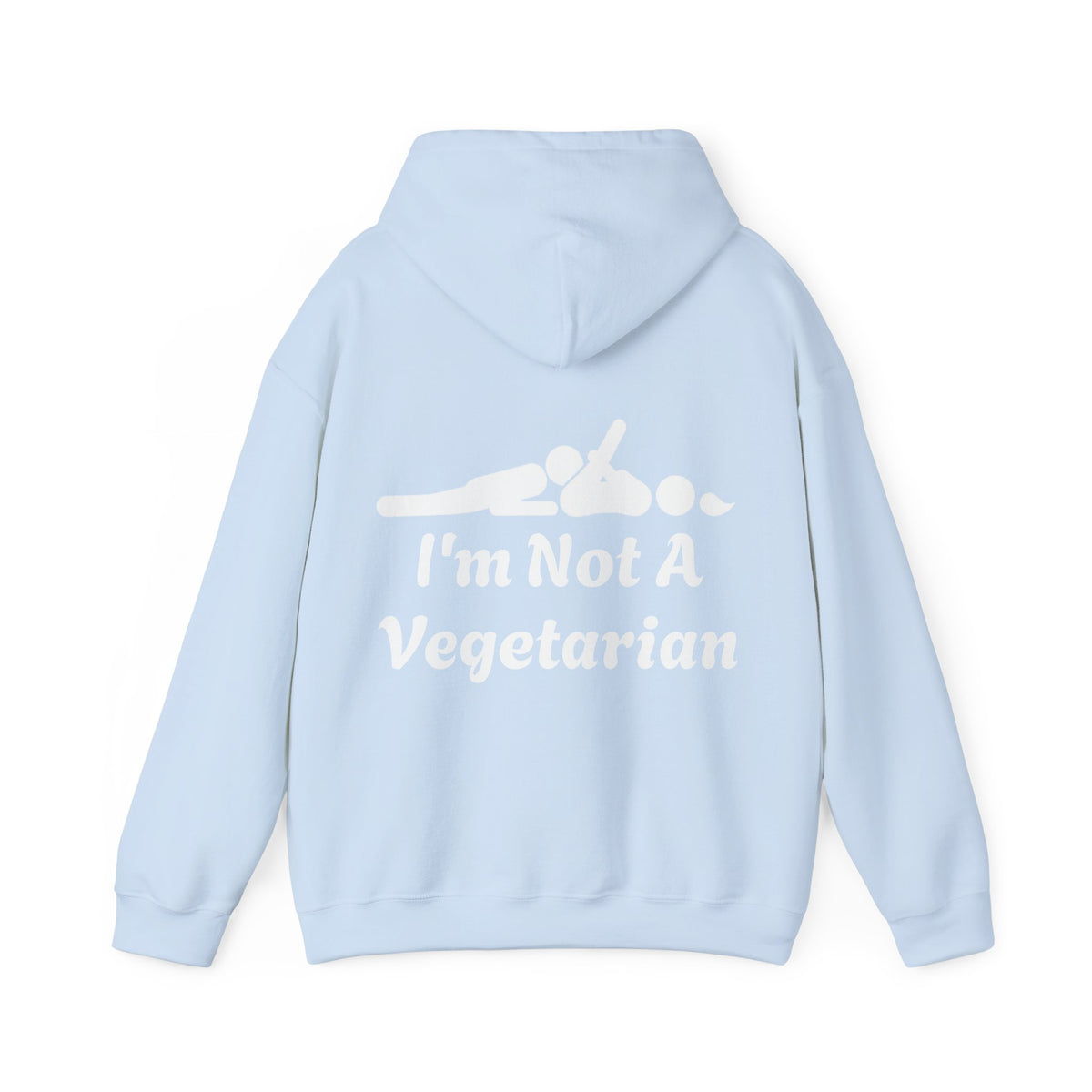 Classic White Adult Hoodie — i'm Not A Vegetarian