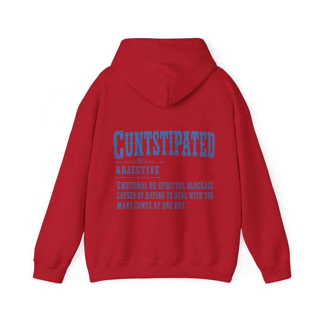 Adult Hoodie — 'Cuntstipated' Definition Graphic Pullover