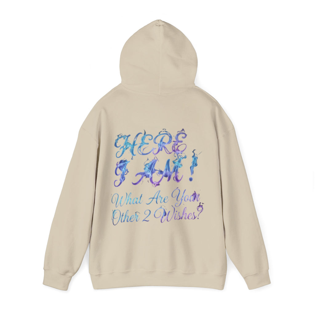 Adult Hoodie — “Here I Am!” Inspirational Script Hooded Sweatshirt