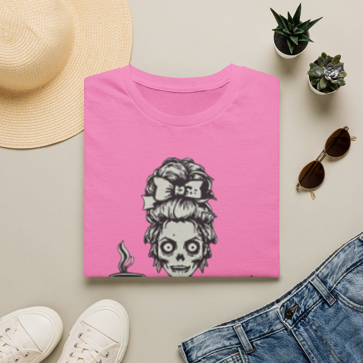 Mombie Adult T-Shirt — Cute Spooky Mom Graphic Tee ("Mommy")