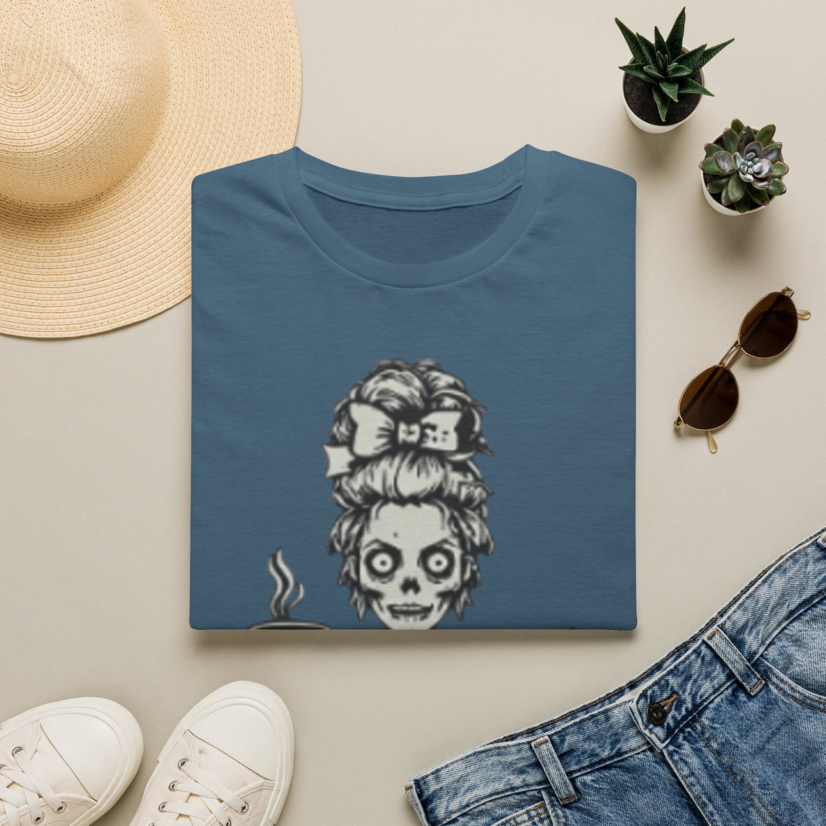 Mombie Adult T-Shirt — Cute Spooky Mom Graphic Tee ("Mommy")