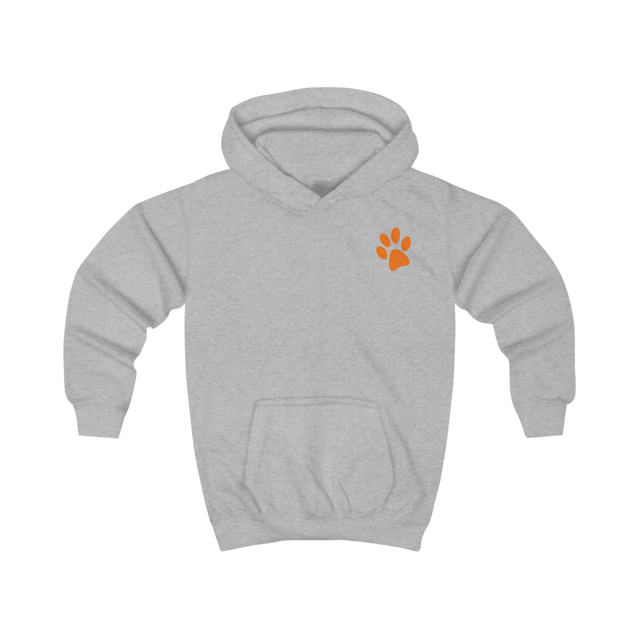 Bad Hair Day Puppy Kids Hoodie | Cute Dog Paw Chest Print