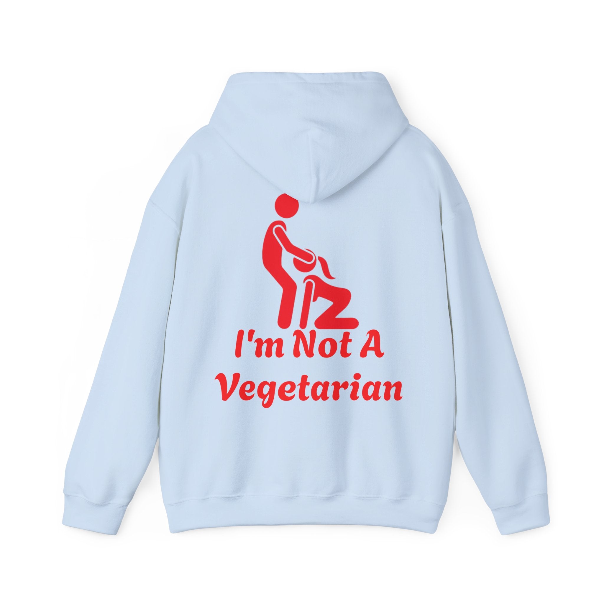 Adult Hoodie — I'm Not A Vegetarian (Funny Grilling Graphic)