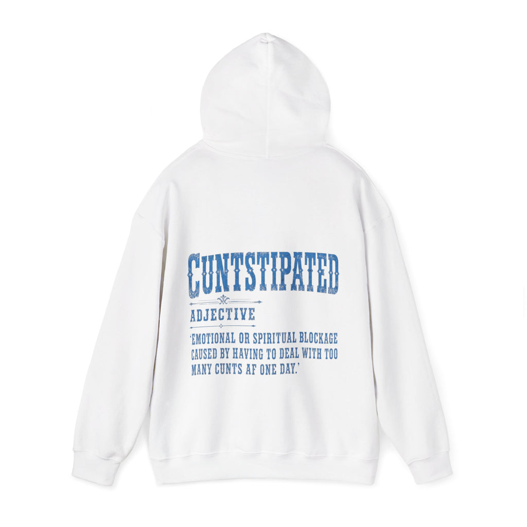 Adult Hoodie — 'Cuntstipated' Definition Graphic Pullover