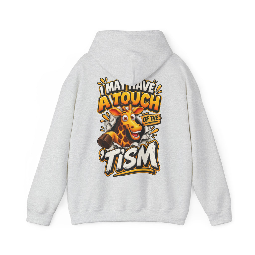 Giraffe 'I May Have a Touch of the Tism' Graphic Adult Hoodie