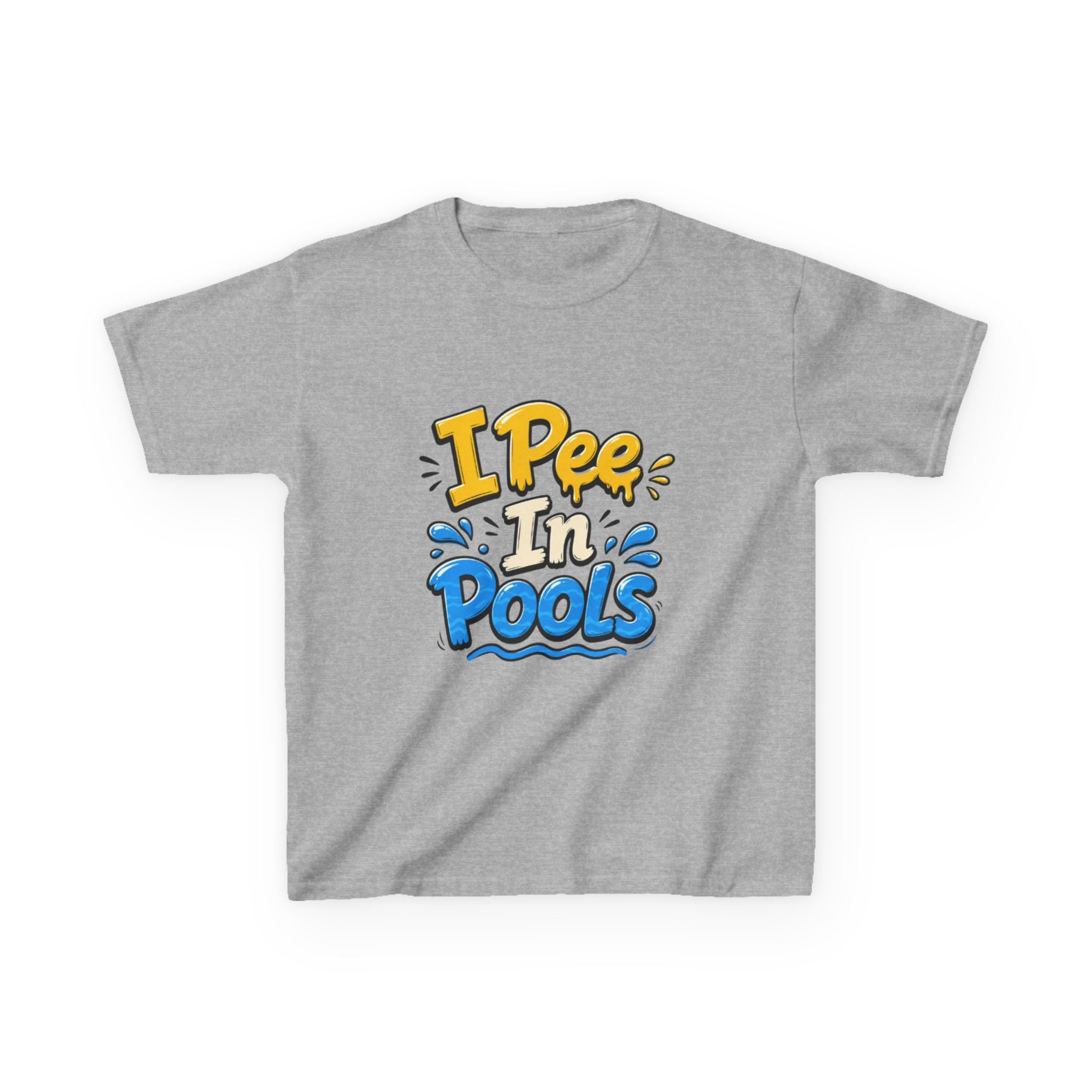 Kids Tee — "I Pee In Pools" Funny Summer Swim Shirt