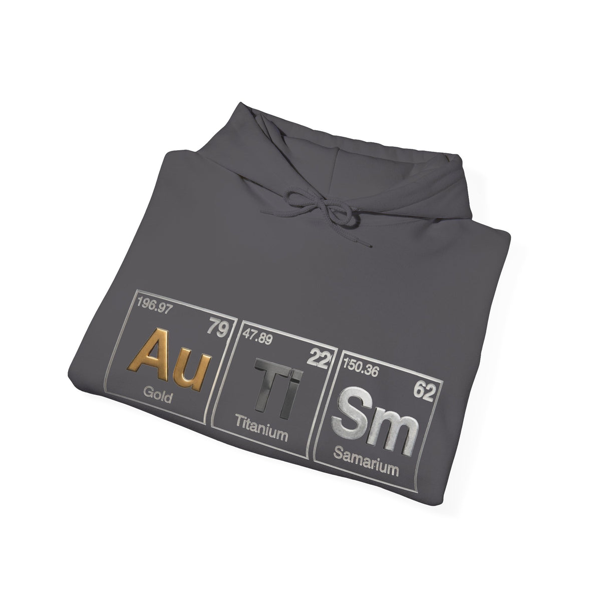 Autism Periodic Table Adult Hoodie — Au Ti Sm Element Design