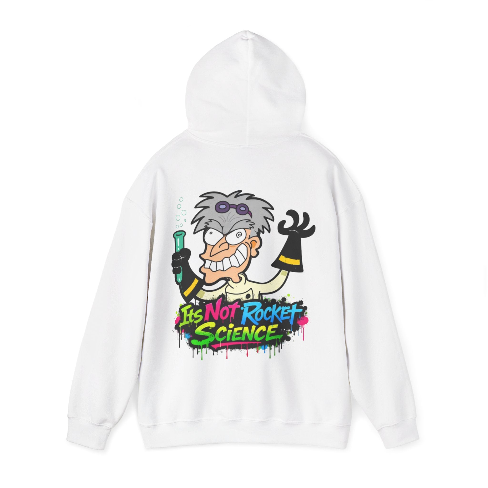 Mad Scientist Adult Hoodie — "It's Not Rocket Science" Graphic Pullover