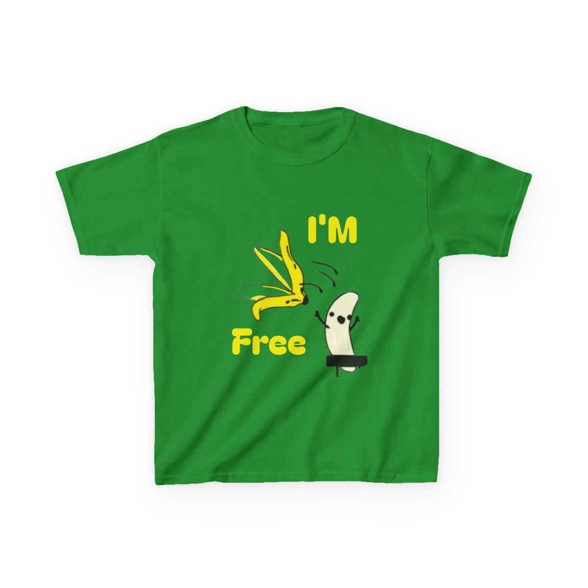 Kids Tee — Cute 'I'm Free' Banana Cartoon Shirt for Children