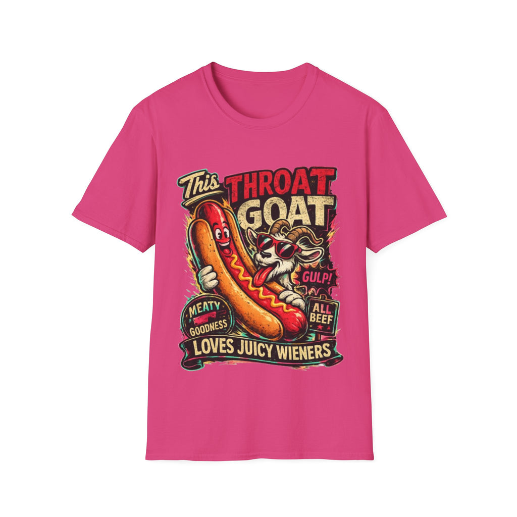 This Throat Goat Adult T-Shirt — Retro Hot Dog Graphic Tee