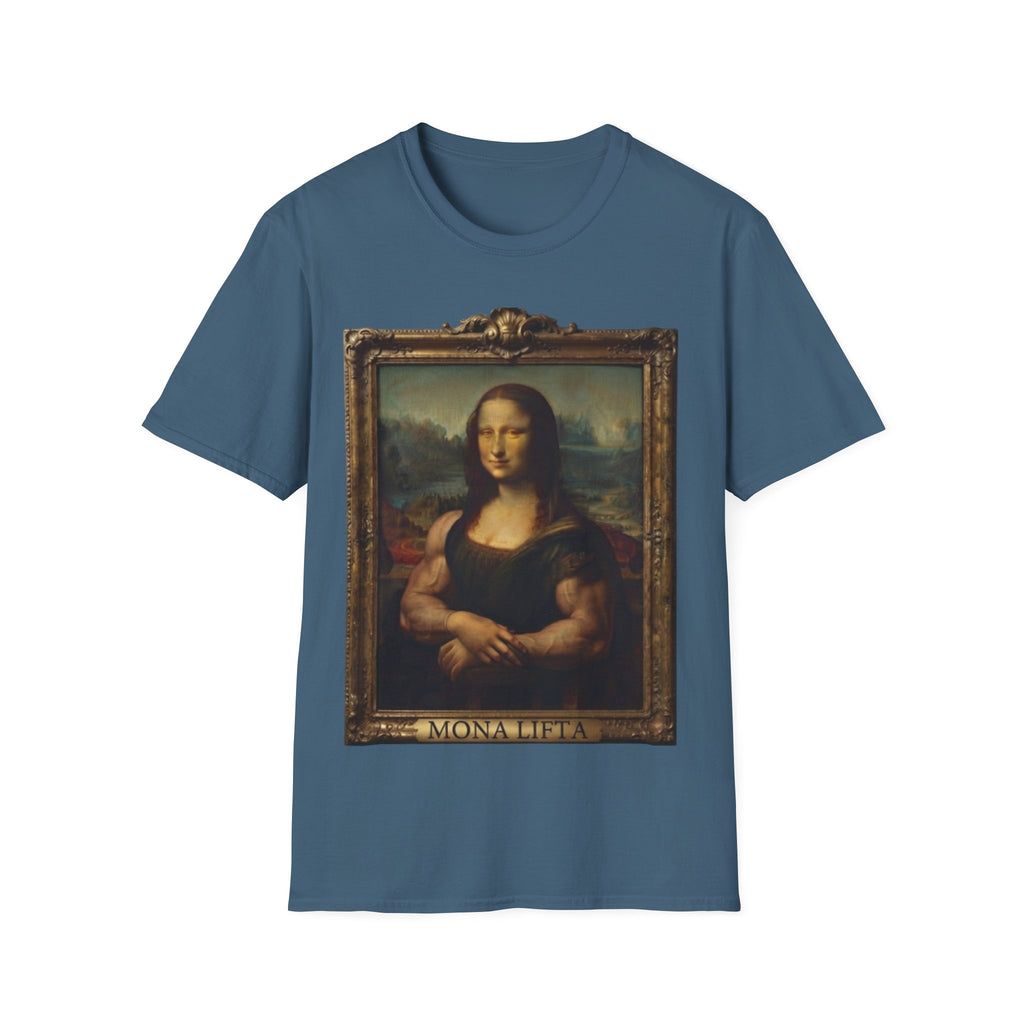 Mona Lisa Portrait Adult T-Shirt — Classic Renaissance Art Tee