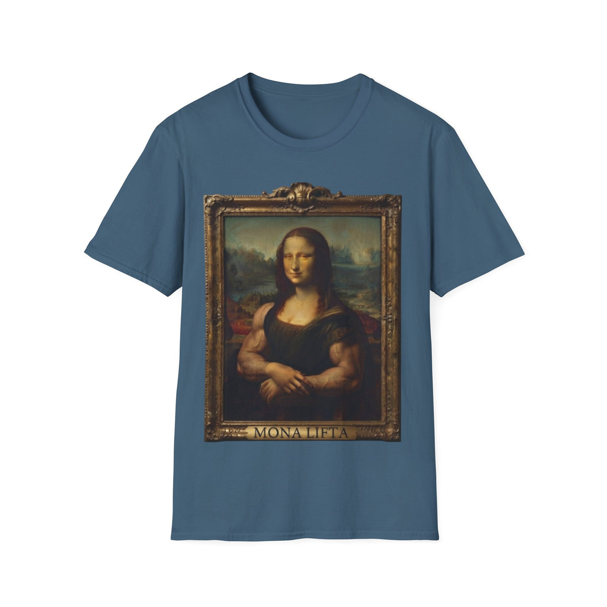 Mona Lisa Portrait Adult T-Shirt — Classic Renaissance Art Tee