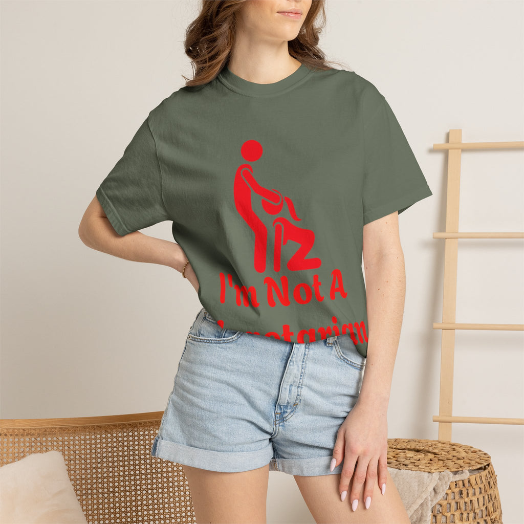 Graphic Adult T‑Shirt — "I'm Not A Vegetarian" Funny Meat Lover Tee