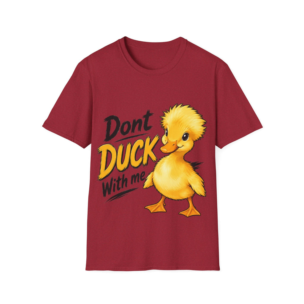 Don't Duck With Me Adult T-Shirt — Cute Yellow Duck Graphic Tee