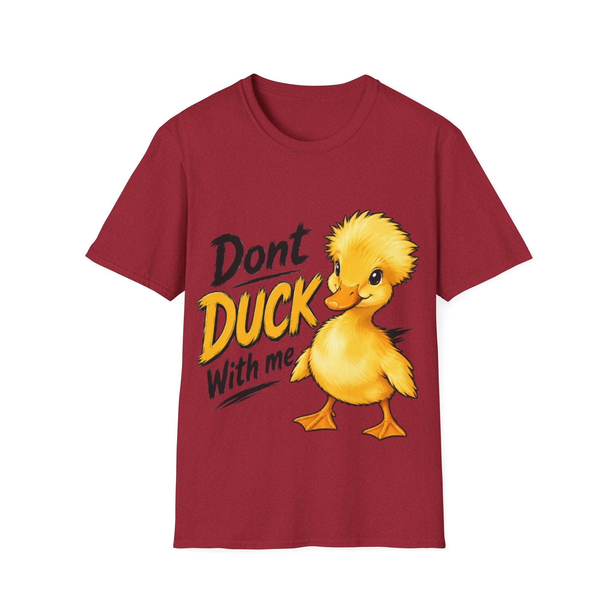 Don't Duck With Me Adult T-Shirt — Cute Yellow Duck Graphic Tee
