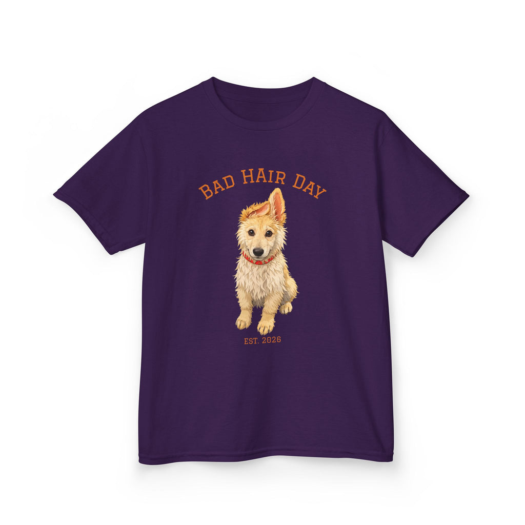 Bad Hair Day Puppy Tee | Tyra Illustration Kids T-Shirt