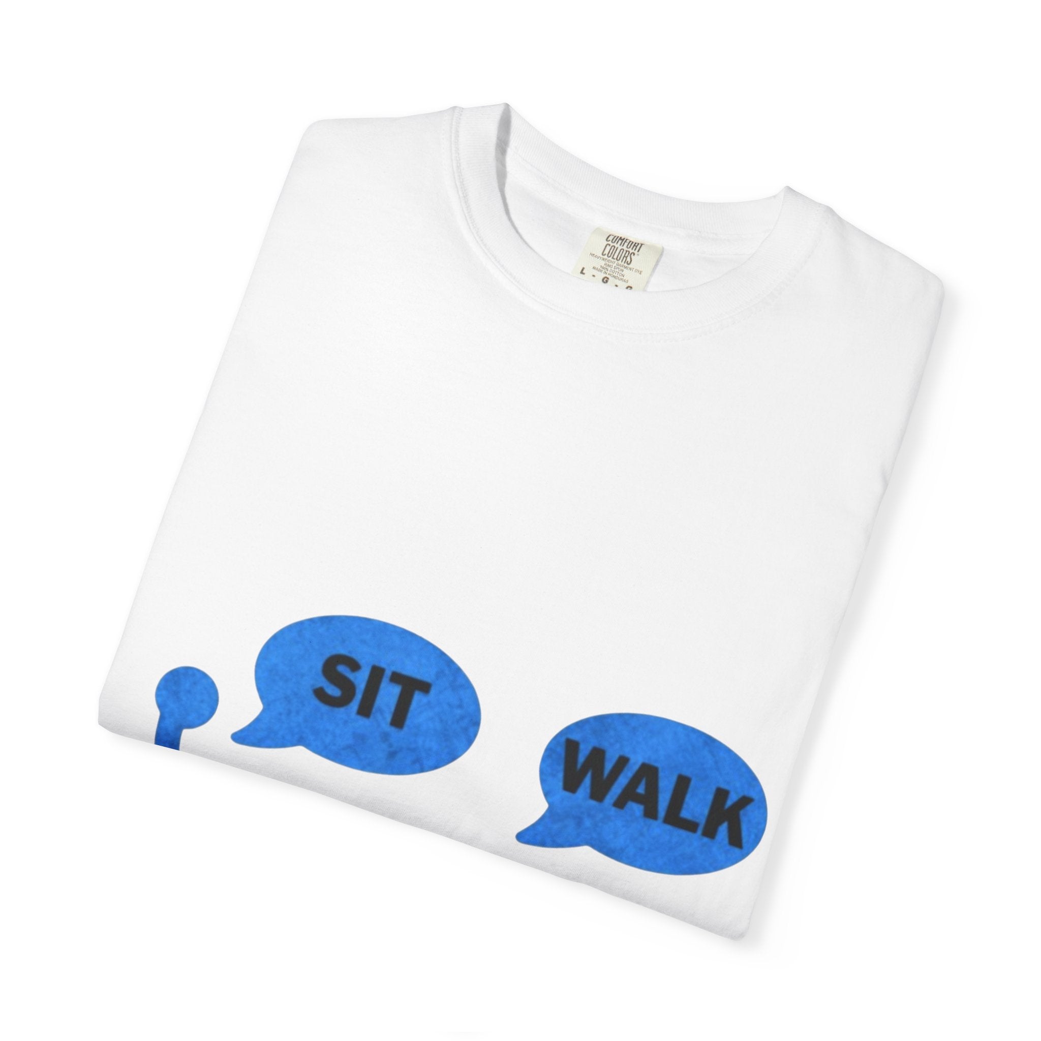 Disabled Veteran & Service Dog T-Shirt — "Sit / Walk" Graphic Tee