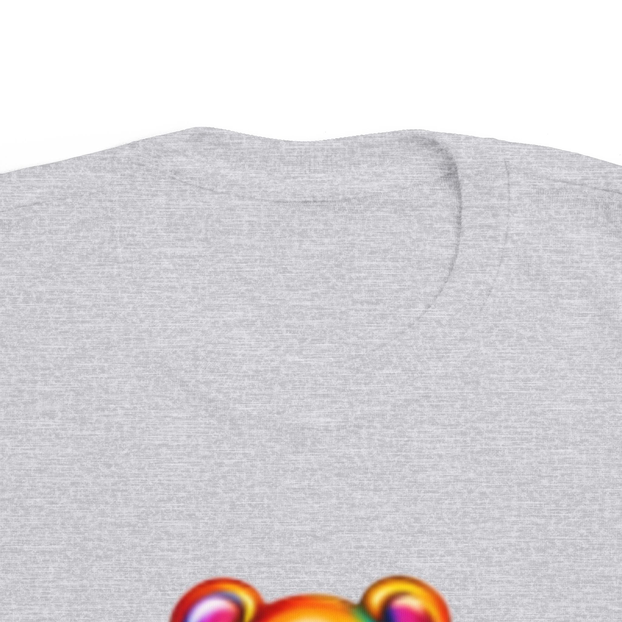 Rainbow Teddy Bear BE KIND Toddler Tee | Kids Positive Message Shirt