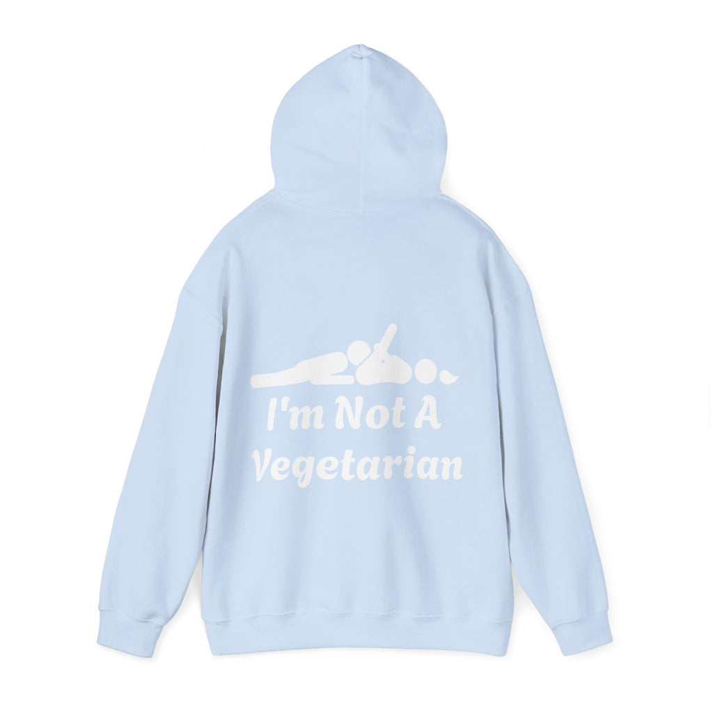 Classic White Adult Hoodie — i'm Not A Vegetarian