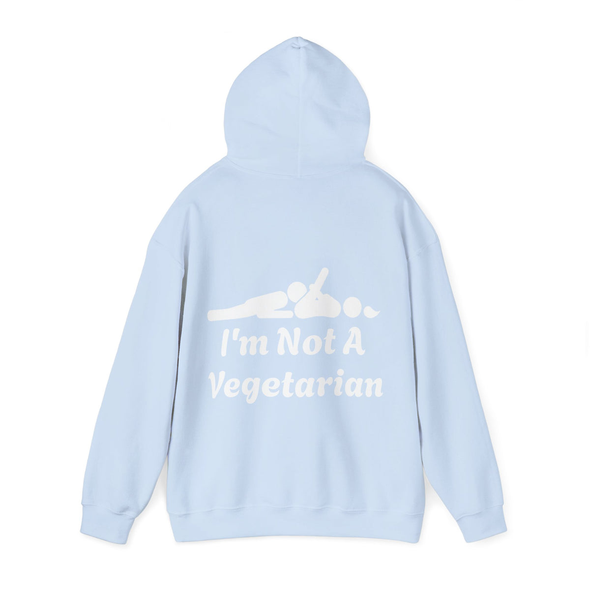 Classic White Adult Hoodie — i'm Not A Vegetarian