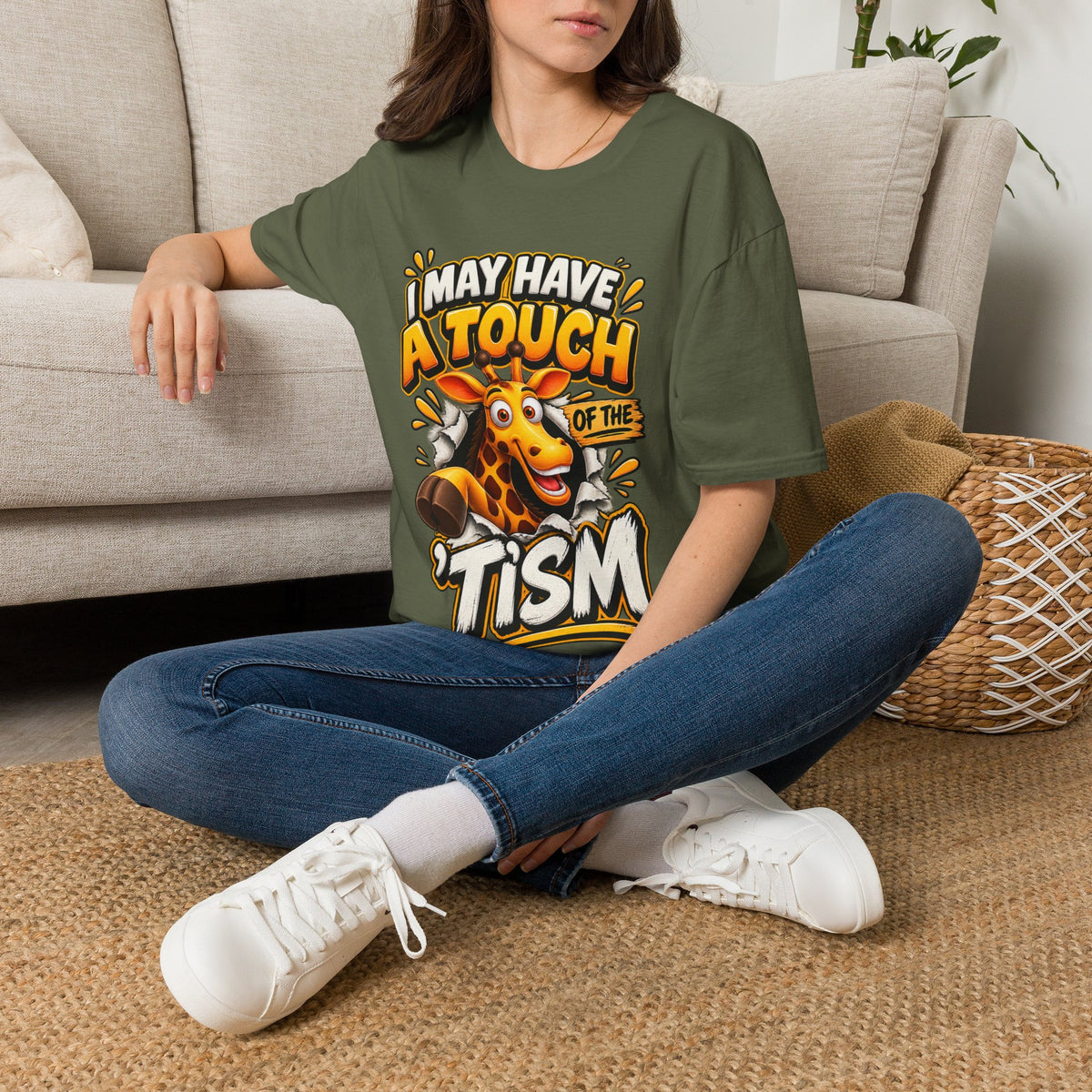 I May Have A Touch Of The Giraffe-Graphic Adult T-Shirt