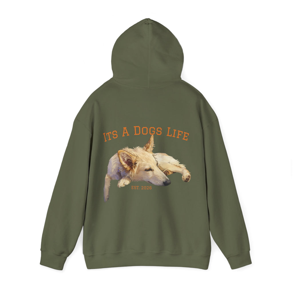 Sleeping Dog Illustration Adult Hoodie | "It's a Dog's Life" Graphic Hoodie
