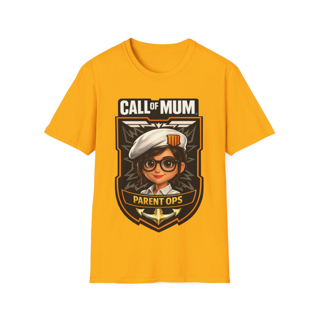 Call of Mum Adult T-Shirt — Gamer Mom "Parent Ops" Graphic Tee