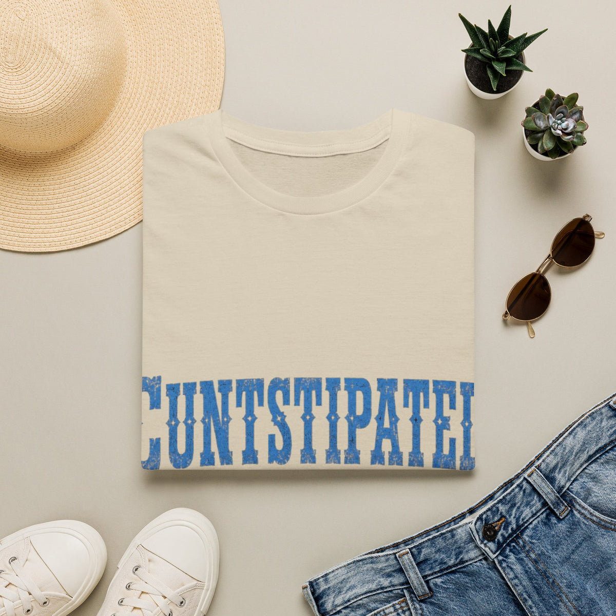 Graphic Adult Tee — 'Cuntstipated' Bold Text Shirt