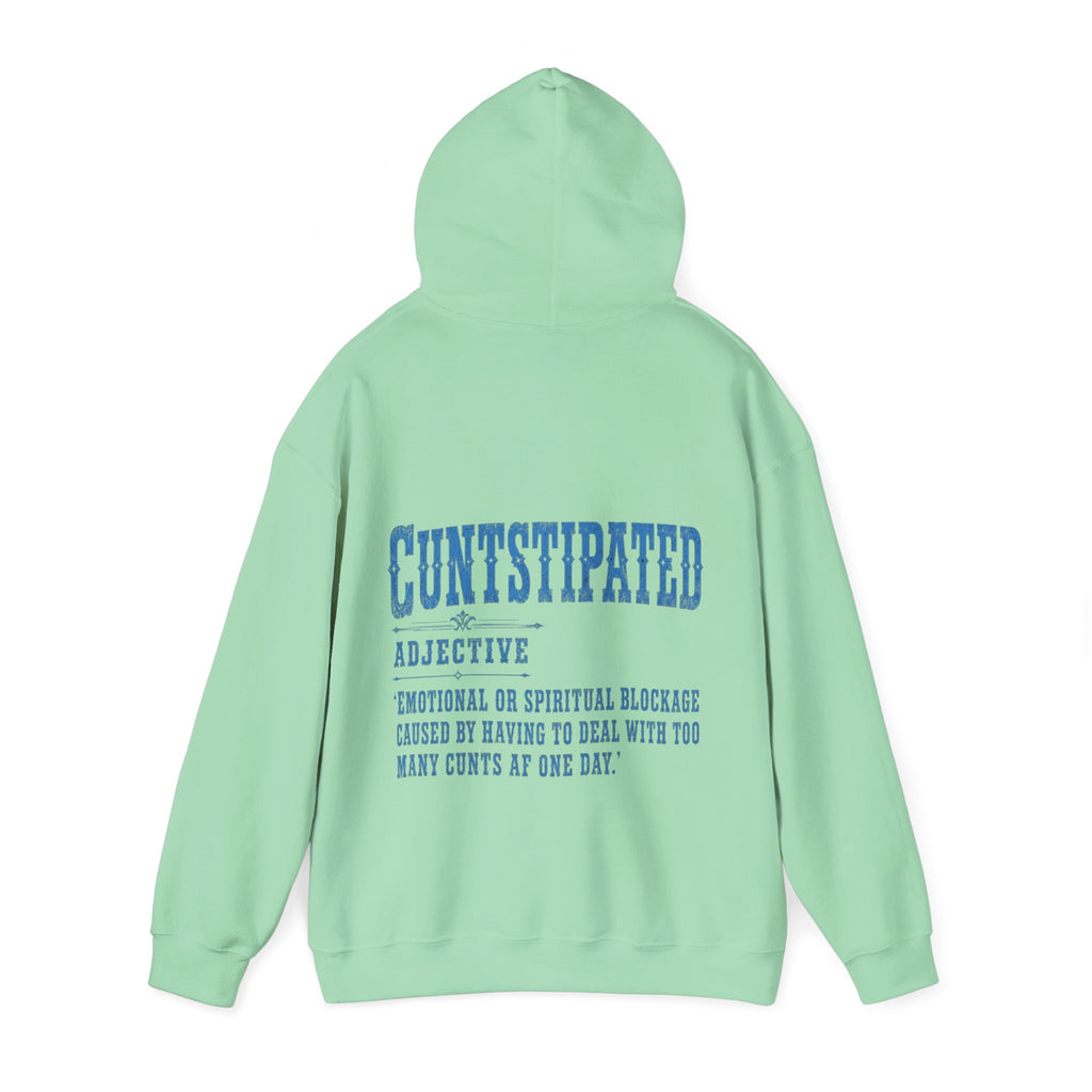 Adult Hoodie — 'Cuntstipated' Definition Graphic Pullover